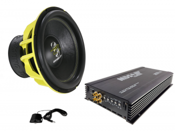 GZ & MDS 15" Subwoofer-paketti Monovahvistimella 3500W