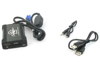CTAPGUSB010 Peugeot autokohtainen USB AUX 3.5mm adapteri