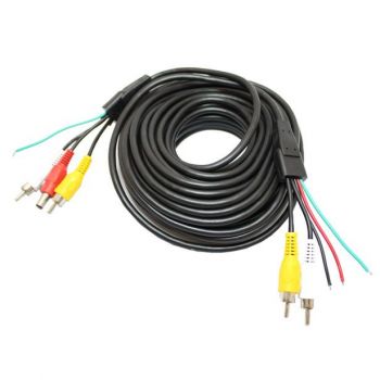 7M kamerakaapeli – 2xRCA - 5.5mm DC naaras