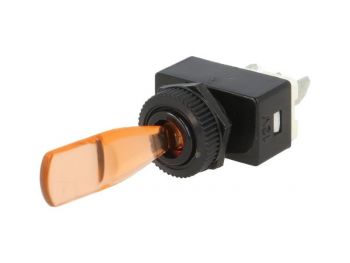 KYT12ORA Vipukatkaisin - vipukytkin oranssilla valolla 6A 12V DC