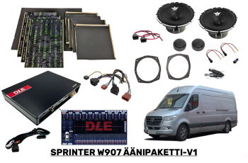 MB Sprinter W907 Äänipaketti V1 (DSP, Erillissarja & Äänieristys)