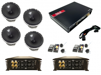Aktiivi 6.5" Kaiutinpaketti DSP-Signaaliprosessorilla autoon