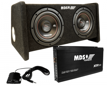 2 x 10" bassopaketti monovahvistimella autoon MDS