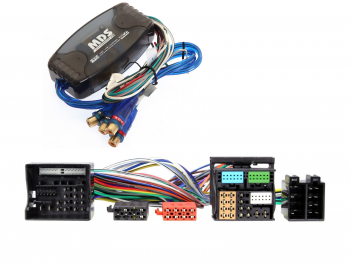 Linjamuunnin VW OEM-soittimeen (4-kanavainen, automaattinen heräte). Liitä vahvistin alkuperäiseen soittimeen.