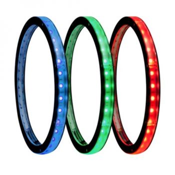8" LED RGB Valorengas (1kpl) kaiuttimelle tai subwooferille autoon