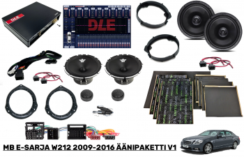 MB C-Sarja W204 (2007-2012) Äänipaketti V1 (DSP, Kaiuttimet & Äänieristys)