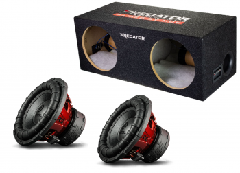 Reiss Audio 2 x 12" Koteloitu Subwoofer-paketti