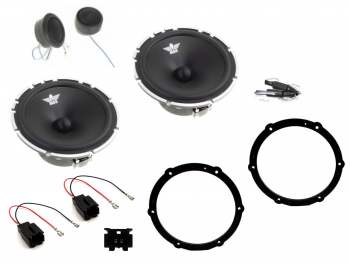 Citroen/Peugeot/Opel/Fiat 6,5" Autokohtaiset kaiuttimet - kaiutinpaketti