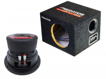MDS 8" Koteloitu Subwoofer 1000W autoon