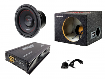 MDS Predator 12" SPL Bassopaketti 2000W refleksikotelolla ja vahvistimella