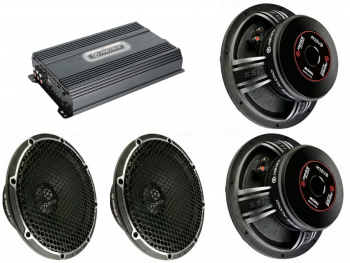 RS-PA25VB-Z3 Reiss Audio 4x10" PA  Kaiutinpaketti vahvistimella