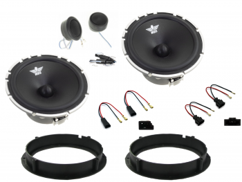 Skoda autokohtainen kaiutinpaketti 6.5 johtoliittimillä