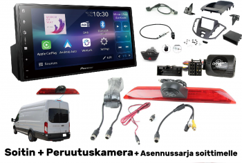 Ford Transit MK8 Soitinpaketti Peruutuskameralla & Asennussarja Soittimelle