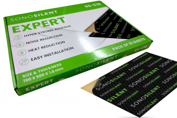SonoSilent SS-E18 BULK-Paketti 3,5m² | 1,8mm Butyylikumi Vaimennusmatto (10kpl)