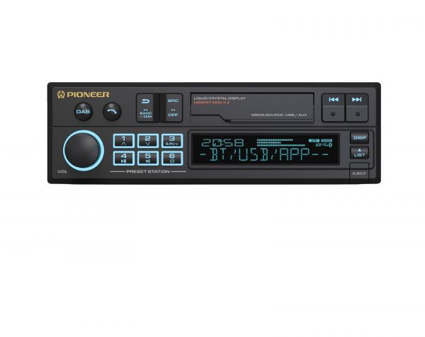 Pioneer SXT-C10PS 1-DIN Retro Bluetooth Autosoitin DSP