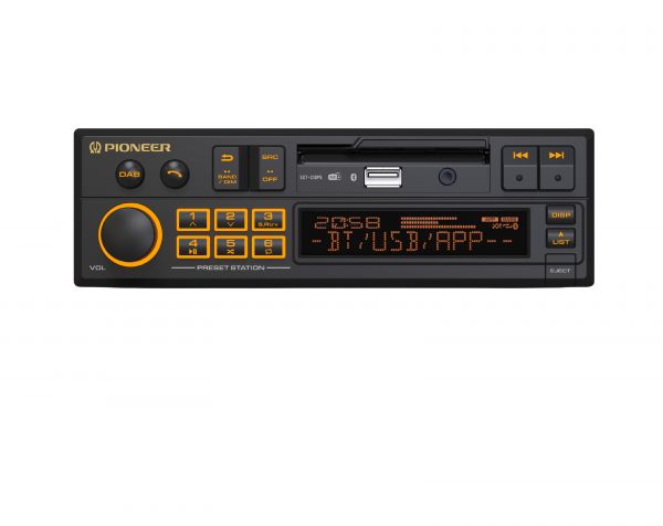 Pioneer SXT-C10PS 1-DIN Retro Bluetooth Autosoitin DSP