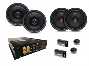 mds 6.5 kaiutinpaketti autoon vahvistimella 6.5 kaiutinpaketti autoon vahvistimella