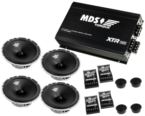 MDS Reference 6.5" T4 Kaiutinpaketti vahvistimella autoon