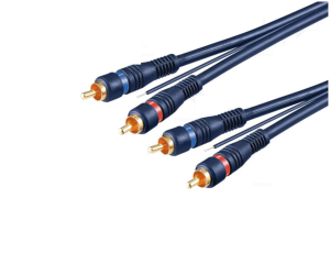 RCA-kaapeli vahvistimelle - herätteellinen RCA-parikaapeli