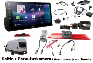 Ford Transit MK8 Soitinpaketti Peruutuskameralla & Asennussarja Soittimelle