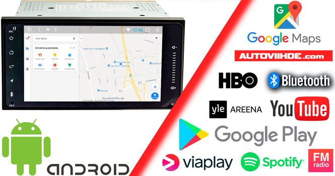 Android autosoitin 2DIN
