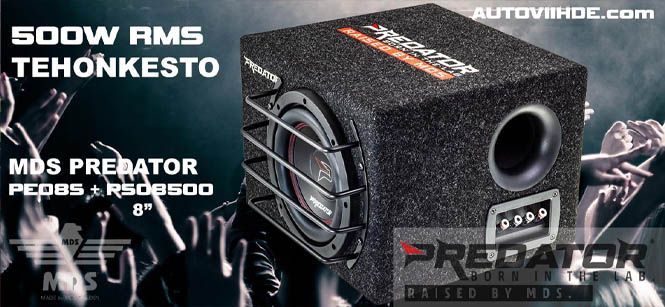 MDS Predaror koteloitu 8 tuuman subwoofer