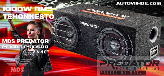 MDS Predaror koteloitu 10 tuuman subwoofer