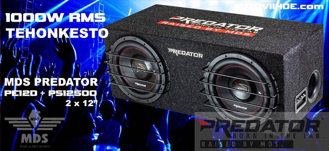 MDS Predaror koteloitu 12 tuuman subwoofer