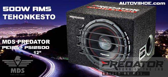 MDS Predaror koteloitu 12 tuuman subwoofer