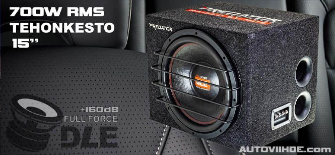 MDS Predaror koteloitu 15 tuuman subwoofer